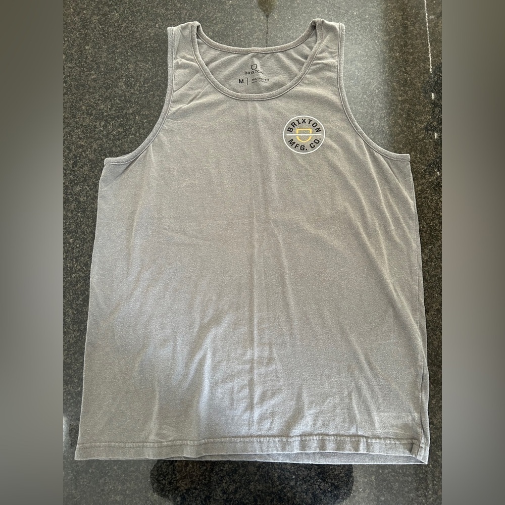 Brixton Gray Tank Top. Size medium - Picture 1 of 4